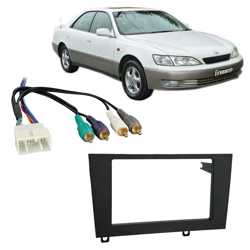 fits lexus es 300 1992 1996 double din stereo harness radio install dash kit 97 99 es300 wiring for factory amp